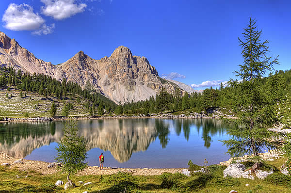 Lech Vert in the natural parc of Fanes-Senes-Braies