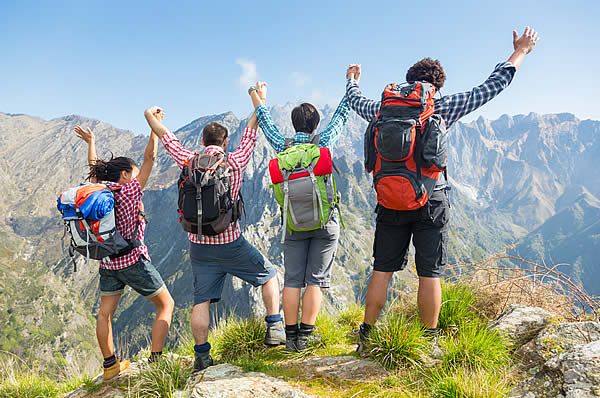 Hiking in La Val in the Dolomites