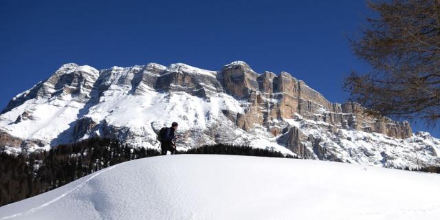 Winterliche Wanderungen Spaziergänge La Val Alta Badia